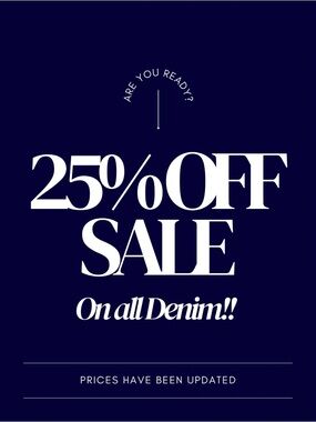 25% Off Denim Sale